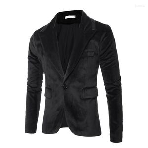 Männer Anzüge Jungen Schwarz Winter Blazer Slim Fit Button Up Langarm Top Männer Übergroßen Samt Anzug Jacke Kleid Männlich hochzeit XXXL