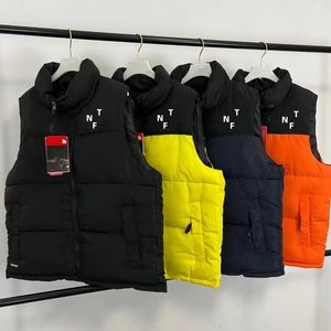 Herrvästar designer jacka gilet lyx man kvinna väst bomull fylld material kappa pop höst vinter par vattentätt för män ärmlösa jackor kappa storlek m-2xl