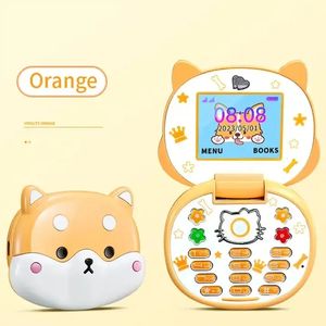 New Cute Mini Cartoon Mobile Phone Flip Cartoon Kids Children Dual Sim 2G GSM Keyboard Botton MP3 Player Unlocked Cellphone