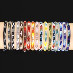 VSCO Girl Creative Flätade armband rispärlor armband handgjorda nya diy ponny pärla 19 färger hela338m