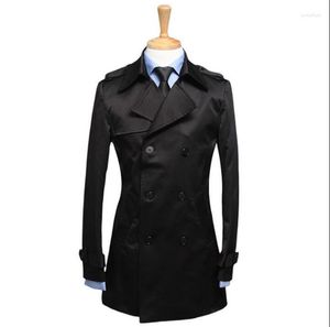 Мужские тренчи, двубортное повседневное шерстяное пальто, мужское пальто с длинными рукавами, мужское кашемировое пальто Casaco Masculino Inverno England 89