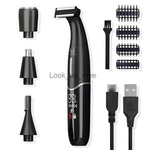 Rasoio elettrico Aree intime Taglio di capelli Rasoio di precisione Uomo Linea bikini Rasoio sensibile Palline Uova Peli pubici Rasatura Trimmer Viso Barba Clipper YQ230928