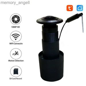 Türklingeln Smart Tuya Mini WIFI 1080p HD Türklingel Guckloch Kamera Überwachung Alarm Verdeckte Drahtlose APP Steuerung Sicherheit IP Camcorder YQ230928