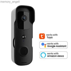 Doorbells Outdoor Smart Video Doorbell Home Wireless WiFi Doorbell Camera Tuya App Smart Control Works With Assistant Voice Control YQ230928