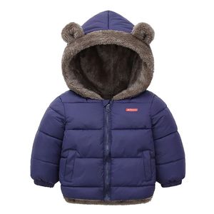 Jackets Winter Thicken Kids Jackets For Girls Coats Boys Jackets Plus Cashmere Jackets Toddler Hooded Outerwear Infant Children Clothes 230927