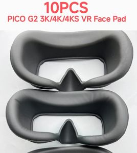 Vrar Accessorise 10PCSオリジナルPICO G2 3K 4KプラスVRフェイスクッションアイパッドPUレザーカバーバーチャルリアリティヘッドセットマスクユニバーサル230927