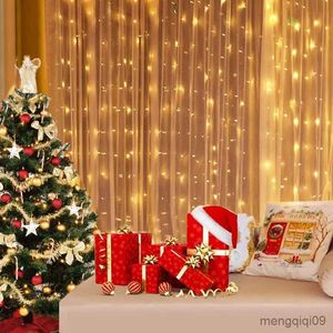 Dekoracje świąteczne zasłona girlanda światła świąteczne dekoracje świąteczne wakacyjne dekoracja ślubna