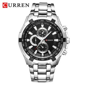 Wristwatches CURREN 8023 Quartz Watch Men Waterproof Sport Military Watches Mens Business Stainless Steel Wristwatch Male Clock reloj hombre 230927