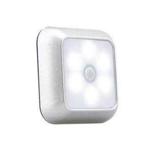 Ny Smart Motion Sensor LED Night Light Battery Operated WC Bedside Lamp för rum Hallväg Toalett LL