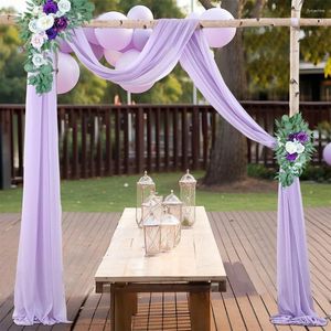 Party Decoration Wedding Arch Draping Fabric 2ft x 18ft Tulle Curtain Gaze for Ceremony Reception Swag Dekorationer