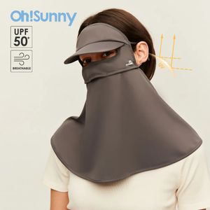 Шарфы OhSunny, солнцезащитный шарф для гольфа, шею, плечевой клапан, женский дышащий анти-УФ-защитный шарф UPF50 для езды на велосипеде на открытом воздухе 230928