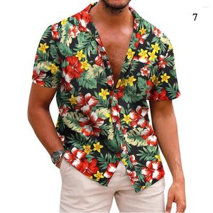 Men's Casual Shirts Hawaiian Tropical Shirt Short Sleeve Oversized Tops Homme Blouse For Men 3d Print Beach Holiday Clothes