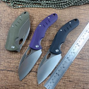 Y-START NFK & Korkos Design 440C Blade Chef Folding Pocket Knives Ceramic Ball Bearing Washer Micarta G10 Handle Daily EDC Outdoor Tool LK5034