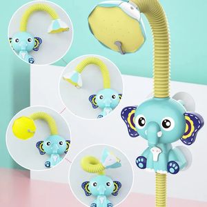 Baby Bath Toys Bath Toys Baby Water Game Elephant Model Faucet Dusch Electric Water Spray Toy For Kids Swimming Badrum Baby Toys 230928