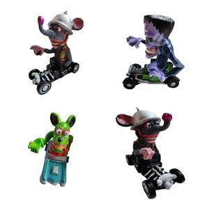 Dekorative Objekte Figuren Rat Fink Sammlerstück Modell Spielzeug Big Mouth Monster Resin Crafts Statue Fahren Monster Figur Spielzeug für Kinder Halloween Geschenk 230927