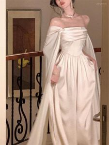 Casual Dresses White Dress Women Elegant Summer 2023 Fashion Evening Party Ladies Vestido Vintage Design Midi Female Korean Clothes