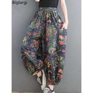 Wide Leg Harem Floral Jeans Women New Fashion Ladies Vintage Denim Pants Female Street Style Oversized High Waist Trousers 2023