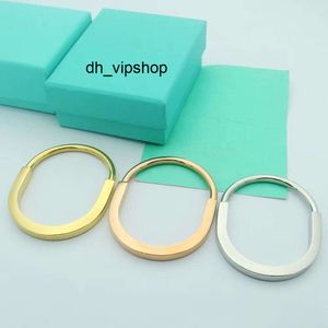 Bangle Designer Jewelry Men bracelet Gold bangle Bracelets Stainless Steel Silver U Shape Big Size Hand Strap Correct Stamp Printed top