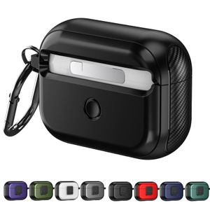 För AirPods Pro 2 2: a generationens fodral med automatisk Snap Switch, Secure Lock Clip Magnetic Protective Cover för AirPods 3 med Carabiner Keychain