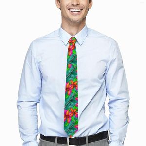 Laços masculinos gravata tropical floral pescoço paraíso impressão elegante colar design diário desgaste festa de alta qualidade gravata acessórios