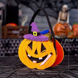 Totes Halloween Sugar Bags for Children's Handheld Candy Bags for Small Gifts Decoration Pumpkin Bags Scene Decoration Props02stylishyslbags