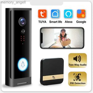 Дверные звонки Go Smart WiFi Видео дверной звонок Камера Визуальный домофон с перезвоном Беспроводная камера домашней безопасности Ночное видение IP-дверной звонок Tuya YQ230928