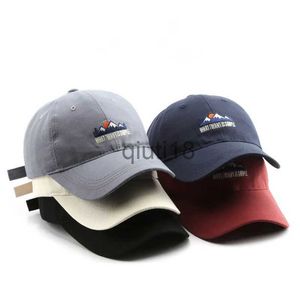Бейсбольные кепки 2023 Новые женские модные весенне-осенние бейсболки с вышивкой и изогнутыми углами, уличная шляпа от солнца, студенческая бейсбольная кепка для пар x0928