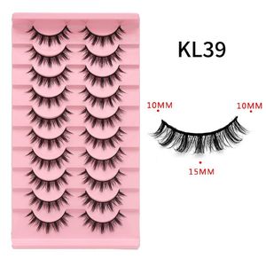 10Pairs Mink Lashes Natural Eyelashes Dramatic False Eyelashes Faux Makeup Wholesale Fake Eyelash Extension maquiagem