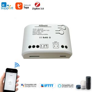 Annan elektronik 1ch ZigBee DC 12V 24V 32V Relä Ewelink Tuya Smart Switch -modul för SmartThing Alexa 2MQTT Bridge Hub RF Remote Control 230927