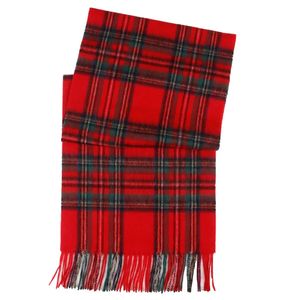 Halsdukar trendiga mycket utvalda 100 ullröda skotska rutiga varma vinter män halsduk houndstooth bekväm man 230927