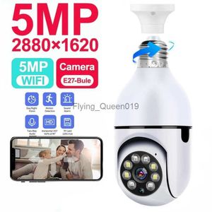 CCTV-Objektiv 5MP E27 Glühbirne Kamera WiFi Indoor Videoüberwachung Home Security Babyphone Vollfarb-Nachtsicht AI Auto Human Tracking YQ230928
