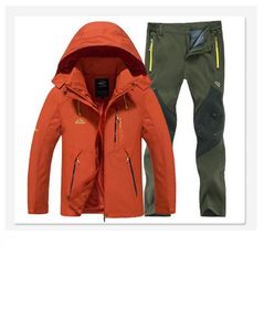 マン秋の防水釣りジャケットセットパンツクイックドライクライムハイキングトレッキングキャンプ屋外服5xl