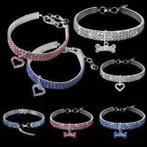 All-match Top Pet supplies Dog Cat Collar Crystal Puppy Chihuahua Collars Necklace For Small Medium large Dogs Diamond Jewelry Accessories