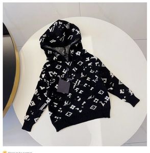 Kapuzenpullover für Kinder, Designer-Pullover für Kinder, Baby-Sweatshirt für Jungen und Mädchen, Streetwear, hoher Kragen, Unisex, Herbst-Winter-Sweatshirts, warm halten, mit Buchstaben bedruckt, Pullover, Stoff2