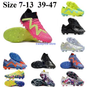 Future Soccer Cleat Ultimate FG AG TF MD Boots 1.3 Teazer Mens Youth Football Shoes Energy Ultra Blue Eclipse Pursuit Fast Yellow White Orange Black Size US 6.5Y-13 39-47
