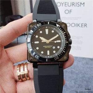 2023 novo preto azul militar esportes mens relógio Top marca de luxo relógios de quartzo borracha designer de luxo calendário homens relógios de pulso Montre de luxe