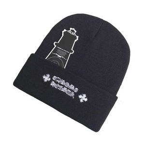 Ch Hat Beanie Designer Winter Bucket Hats Brandch Warm Curlywigs Cap Casquette Bonnet Hearts Männer Frauen Kopfbedeckung Damen Strickmützen Weiblich Wolle Kaschmir Chrom 802