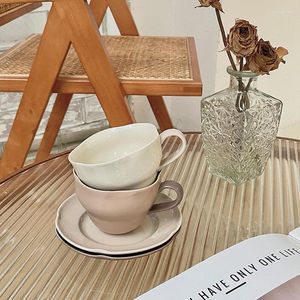 Cups Saucers Tea Matcha Coffee Cup Chinese Christmas Travel EcoFlow Eesthetic Gift Mug Prime Drink Plate Espresso Camping Caneca Table Seary