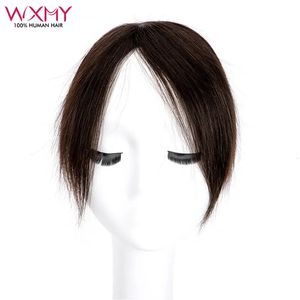 Lace s Straight Human Hair Bangs With 3 Clips 100 Real Remy Clip In Natural Black Color 20g Each Piece 230928