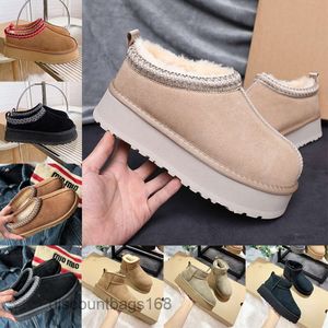 Botas de desenhista para mulheres Austrália Bota de neve Womens Tazz Tasman Chinelos Ultra Mini Plataforma Botas Inverno Camurça Sapatos de Lã Senhoras Slides Quente Pele Ankle Bootes6