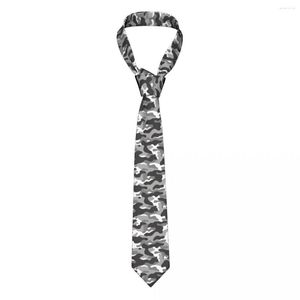 Bow Ties kamuflaż czarny biały szary nowość krawat szyi męski