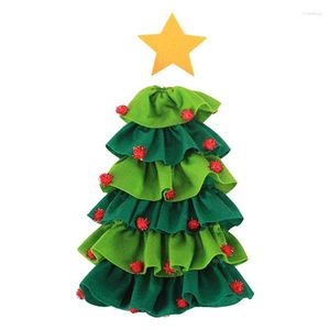 Decorazioni natalizie Coperture per bottiglie di vino natalizie Borsa regalo a forma di albero Decorazioni per la casa per feste Ornamenti per la tavola Forniture per