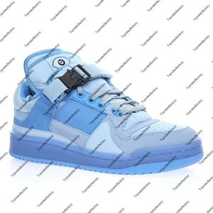 Bad Bunny Forum Buckle Low Blue Tint Skate Shoes for Men's Back to School Skate Shoe Women's Gray Easter Egg Sneakers Womens the First Cafe Sneaker Mens Gy9693
