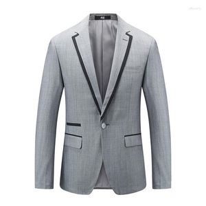Mäns kostymer högkvalitativa blazer plus storlek italiensk stil elegant mode enkel affär casual gentleman formell monterad jacka