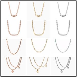 Pendant 925 silver Necklaces U shaped necklace tiff HardWear series rose the same styleany Co original packaging highquality desi265j