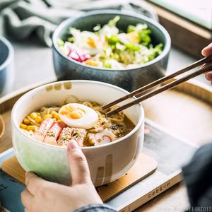 الأوعية 1pc النمط الياباني الرجعية السفلي الصائبة Creative Creative Ceramic 6 بوصة Bowl Bowl Home Kitchen Restaurant Sound Sound Soup