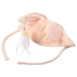 Cat Costumes Teasing Toy Wearing Hat Kitten Head Plaything For Indoor