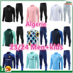 2023 2024 Maillot Algerie Football Tracksuit Men and Kids Om Marseilles 23 24 Geria Soccer Tracksuit Algerie Training Sup