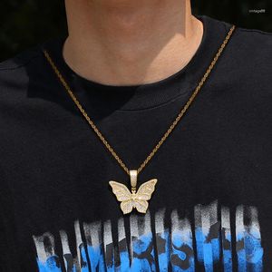 Ожерелья с подвесками Huitan Hyperbole, ожерелье с бабочкой для женщин/мужчин, длинная цепочка в стиле хип-хоп, для вечеринок, для девочек и мальчиков, модные ювелирные изделия