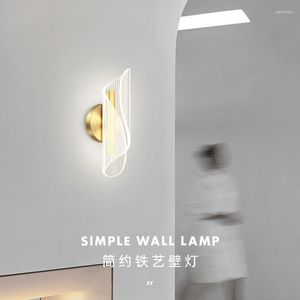 Wall Lamp Retro Nordic Led Hexagonal Bedroom Decor Dorm Room Korean Candle